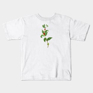 Coffe Plant Botanical Kids T-Shirt